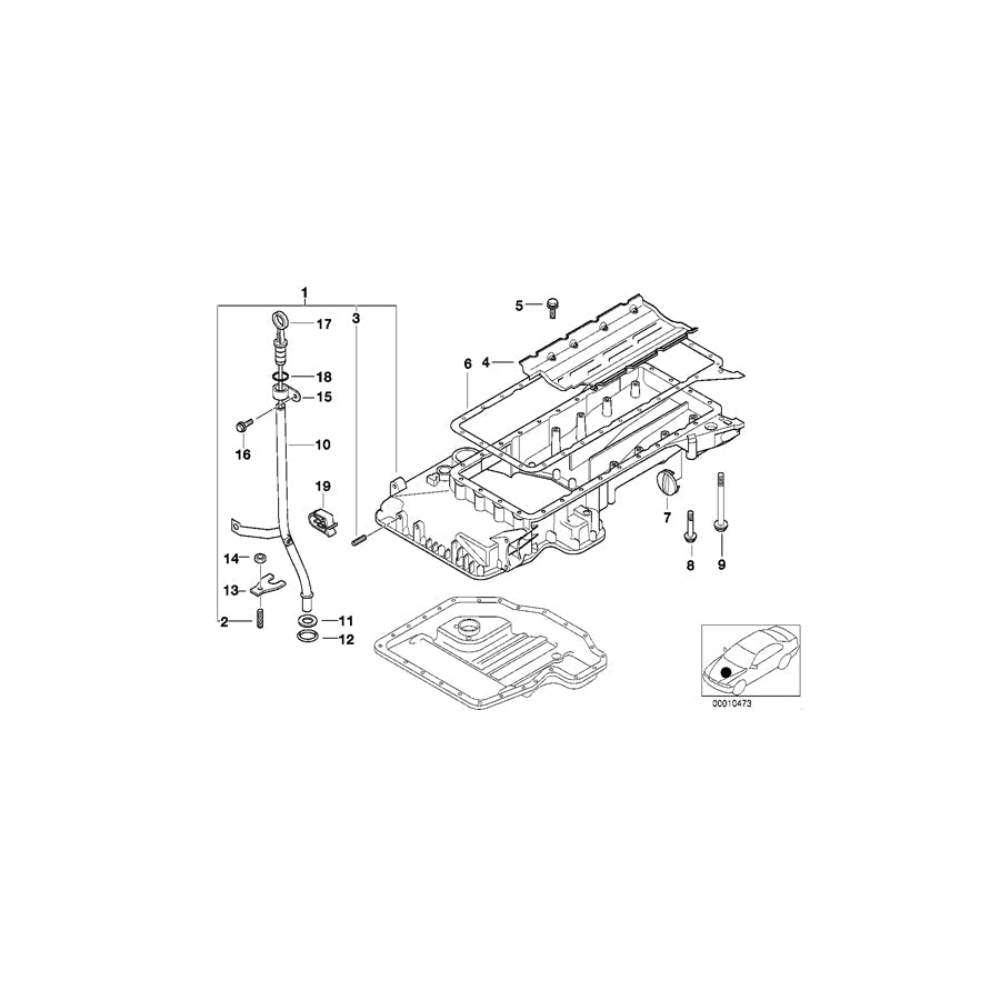 Genuine BMW 11431714781 E39 E38 Guide Tube (Inc. 740iL, 735iL & 740iLP) | ML Performance US Car Parts