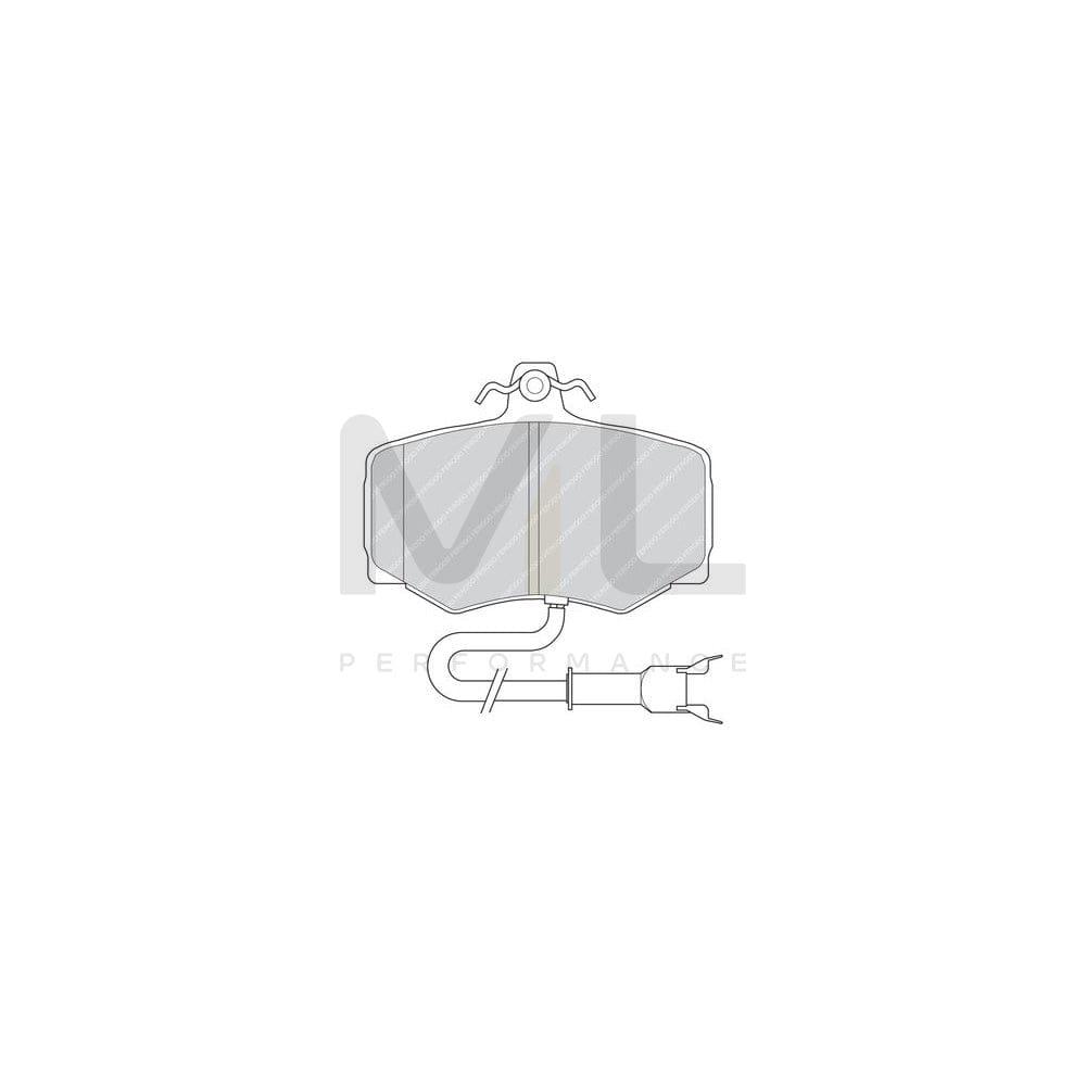 Ferodo Premier Fdb426 Brake Pad Set Incl. Wear Warning Contact | ML Performance Car Parts