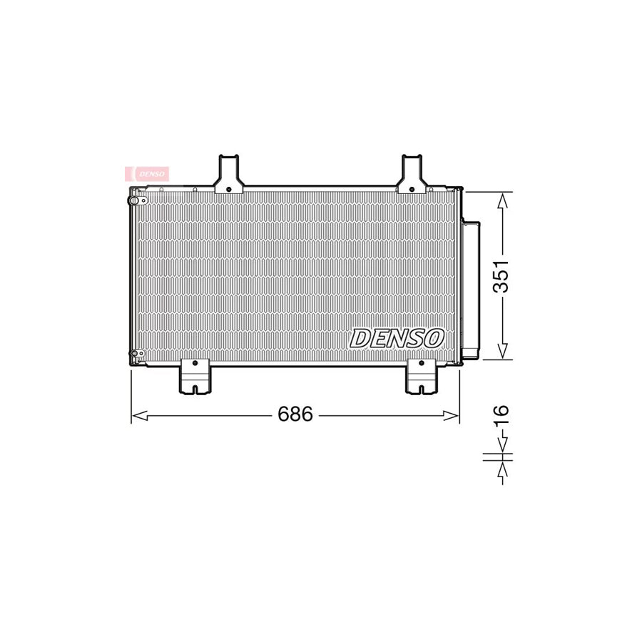 DENSO DCN40028 Air Conditioning Condenser for Honda Accord