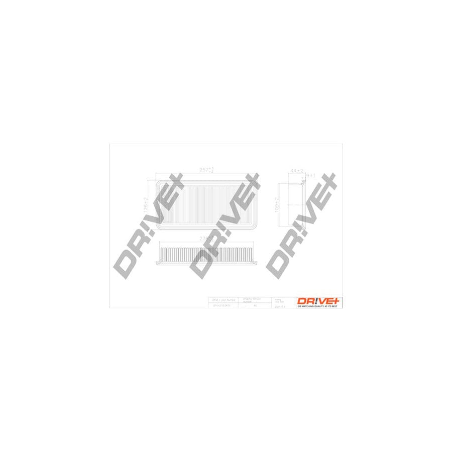 Dr!Ve+ Dp1110.10.0477 Air Filter For Hyundai Getz (Tb)