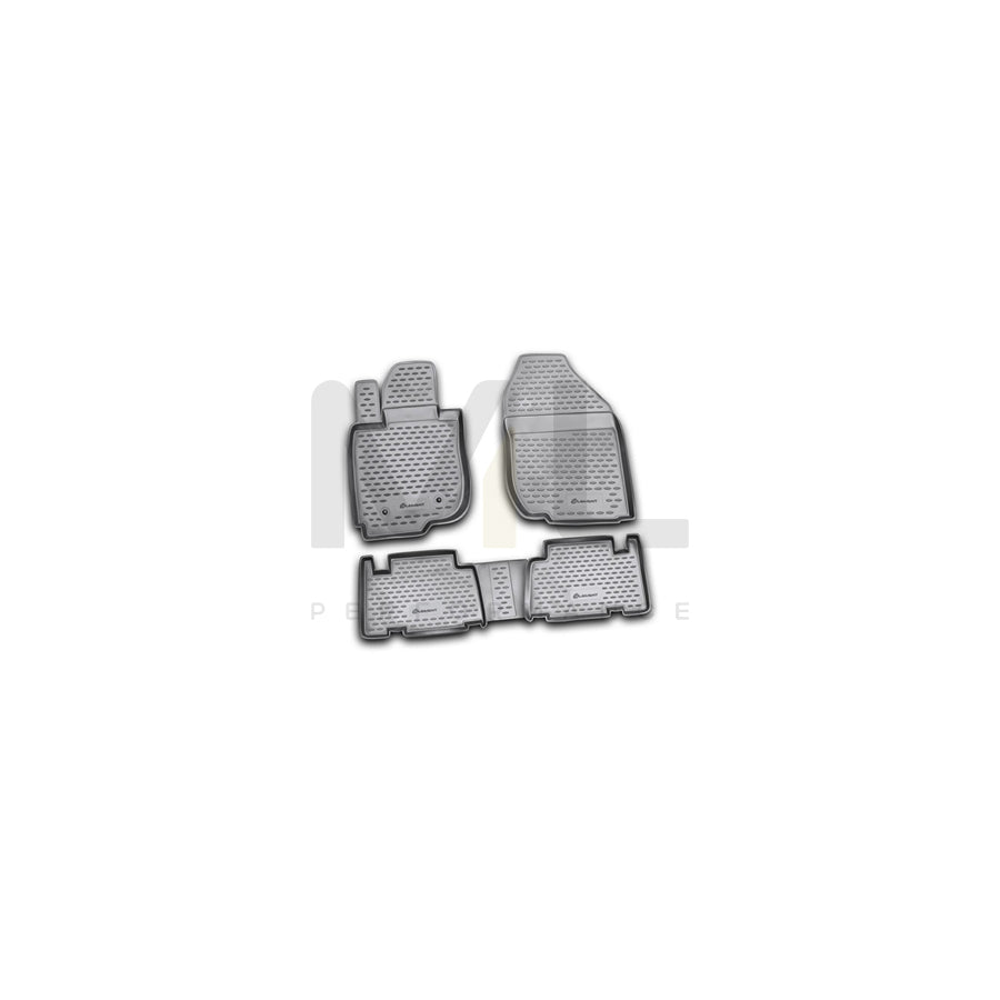 RIDEX Tailored 215A0017 Floor mat set for TOYOTA RAV4 III Off-Road (XA30) Elastomer, Front and Rear, Quantity: 3, Black