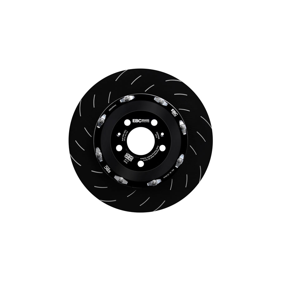 EBC SG2F008 Audi RS4 Racing 2 Piece Floating SG Grooved Discs Front (Complete Assembly) - TRW Caliper 2 | ML Performance US Car Parts