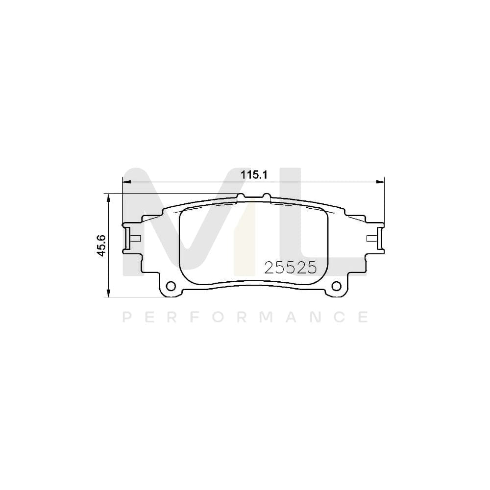 Brembo P 83 153 Brake Pad Set Excl. Wear Warning Contact | ML Performance Car Parts