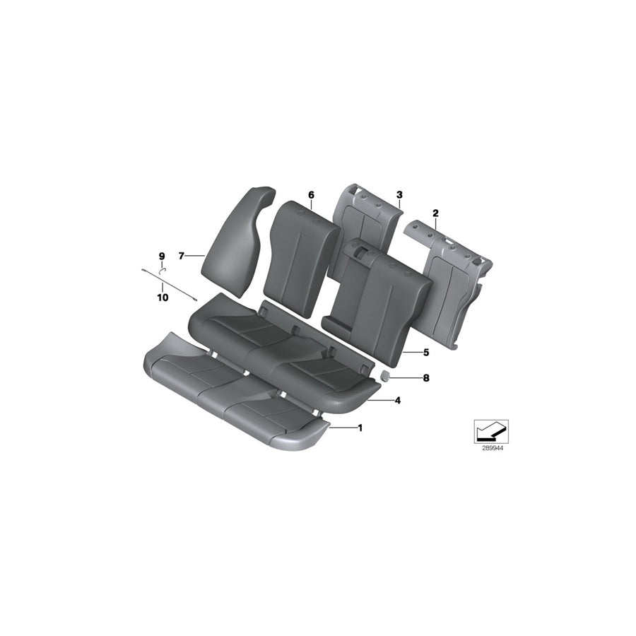 Genuine BMW 52207306181 F31 Lateral Trim Panel Left SCHWARZ (Inc. 340i, 320d ed & 318d) | ML Performance US Car Parts