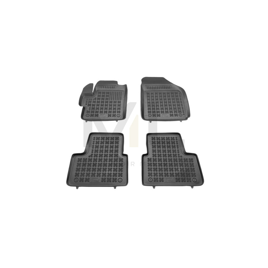REZAW PLAST 202105 Floor mat set for CHEVROLET Spark (M200, M250) Elastomer, Front and Rear, Black