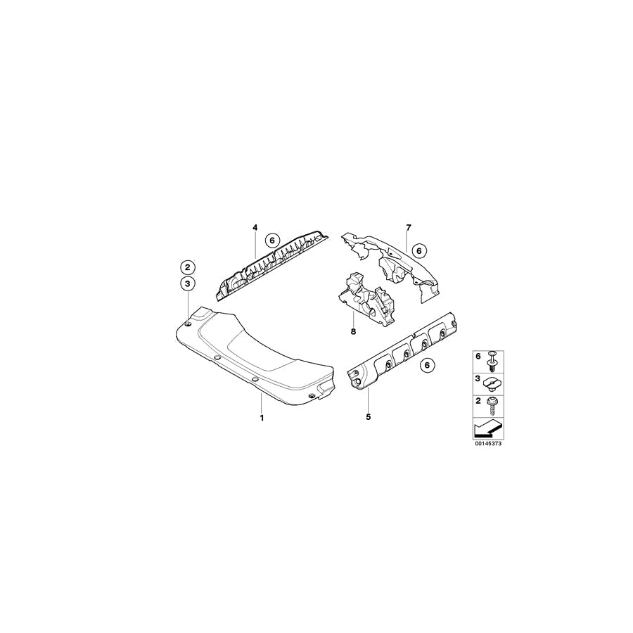 Genuine BMW 11147794951 E65 Cover Zyl. 5-8 (Inc. 745d) | ML Performance US Car Parts