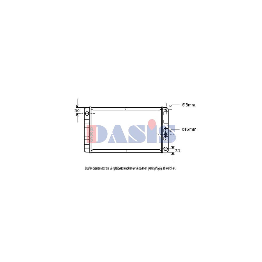 AKS Dasis 220150N Engine Radiator for Volvo 340-360