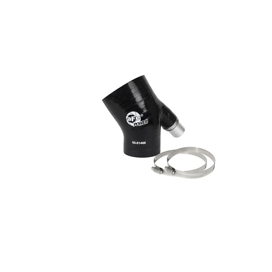 aFe 59-00107 (3 IN ID to 2-1/4 IN ID x 35 Deg.) Elbow Reducing Coupler w/ Vent - Black Replacement Coupling Kit | ML Performance US Car Parts