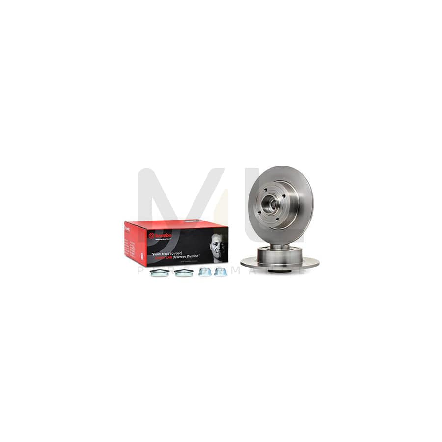 BREMBO BEARING DISC LINE 08.A141.17 Brake Disc Solid, with ABS sensor ring, with wheel bearing set | ML Performance Car Parts