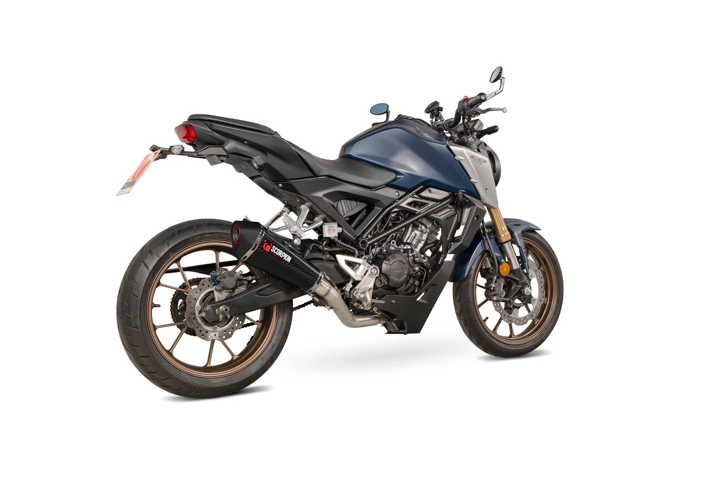 Scorpion RHA198SYSCEO Honda CB 125 R Serket Taper Full System - Carbon Fibre Sleeve | ML Performance US US