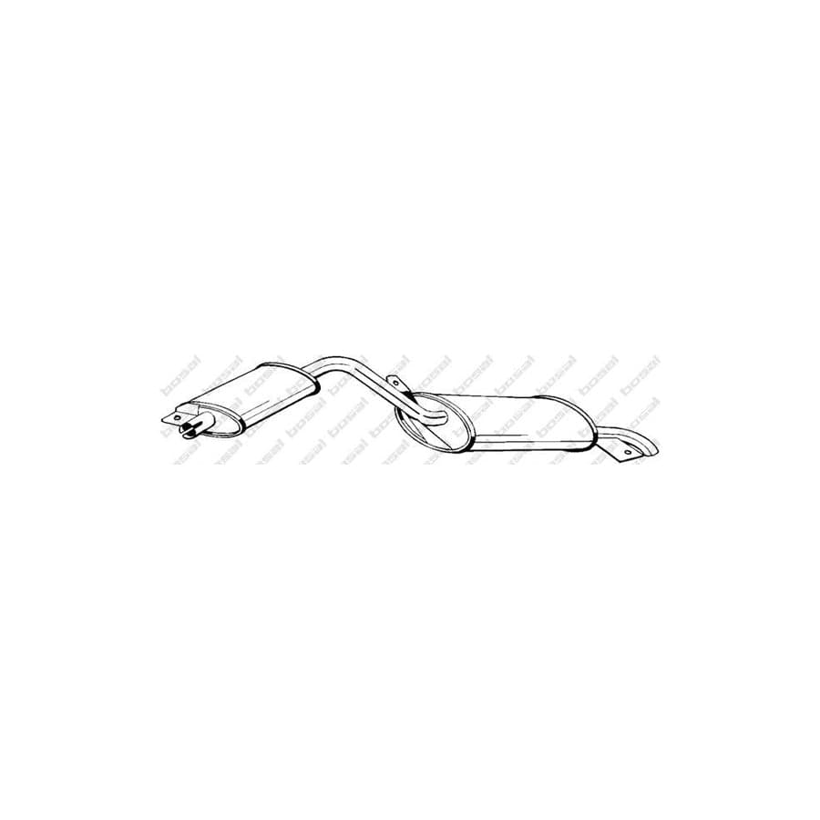 Bosal 281-697 Rear Silencer for Peugeot 504