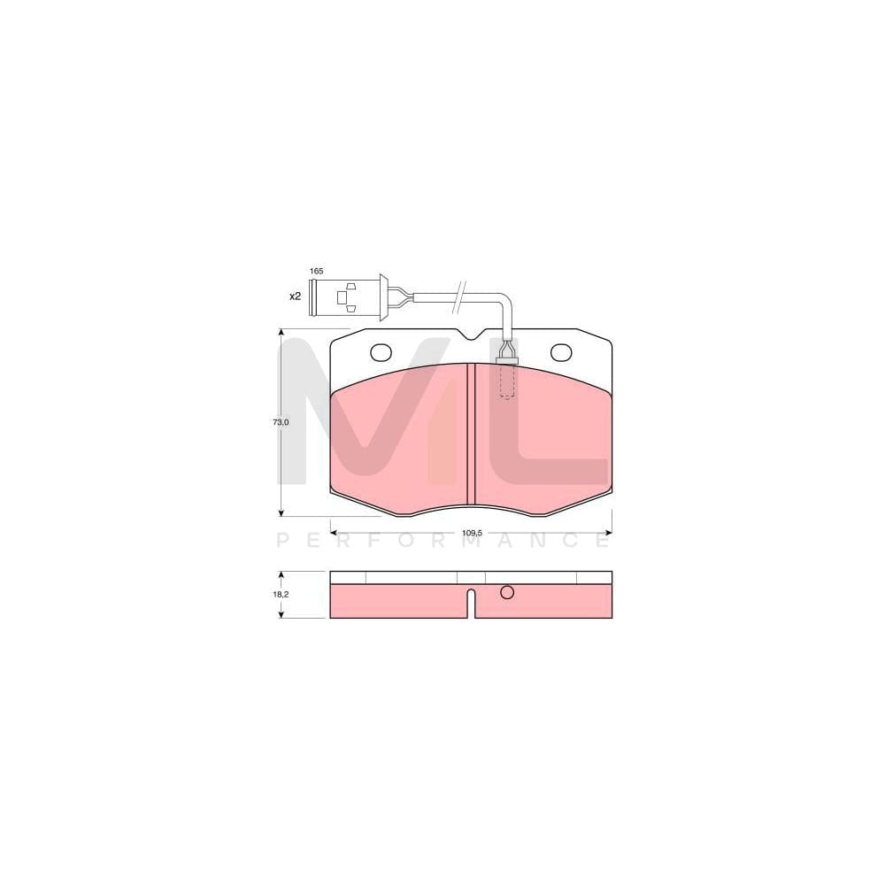 TRW Gdb1111 Brake Pad Set For Iveco Daily Incl. Wear Warning Contact | ML Performance Car Parts