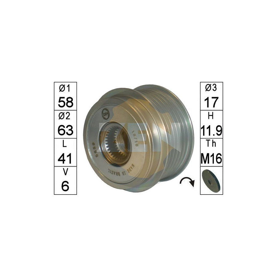 Era ZN5659 Alternator Freewheel Clutch