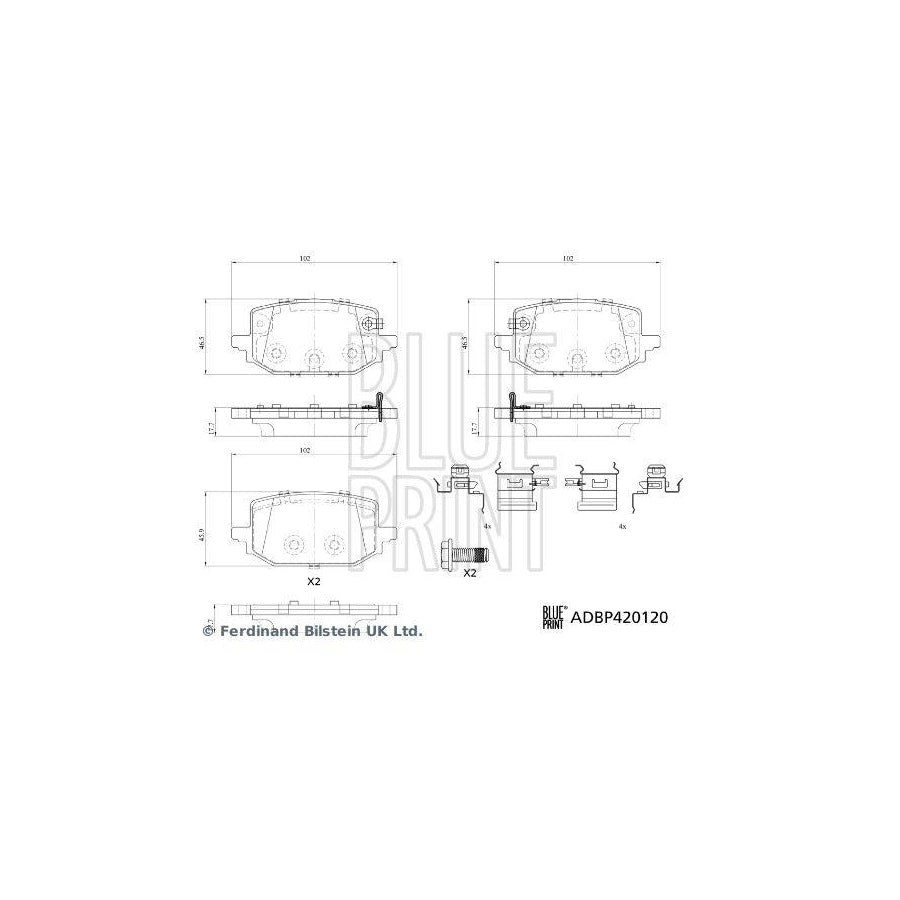 Blue Print Adc42327 Fuel Filter for Hyundai Sonata