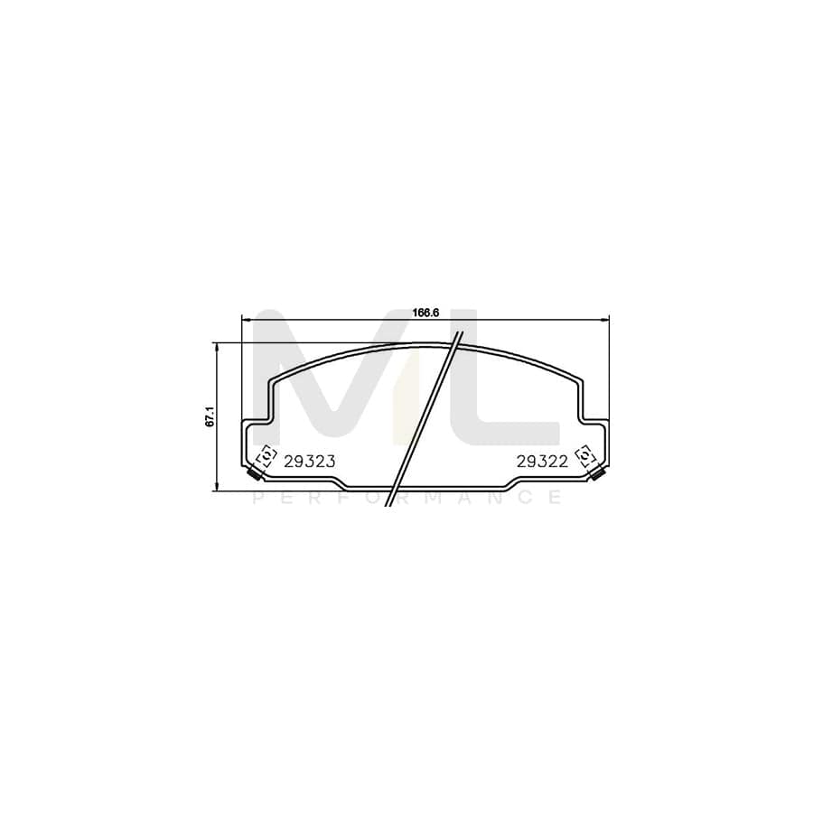 TEXTAR 2932201 Brake pad set for TOYOTA Coaster Minibus (_B4_, _B5_) with acoustic wear warning | ML Performance Car Parts