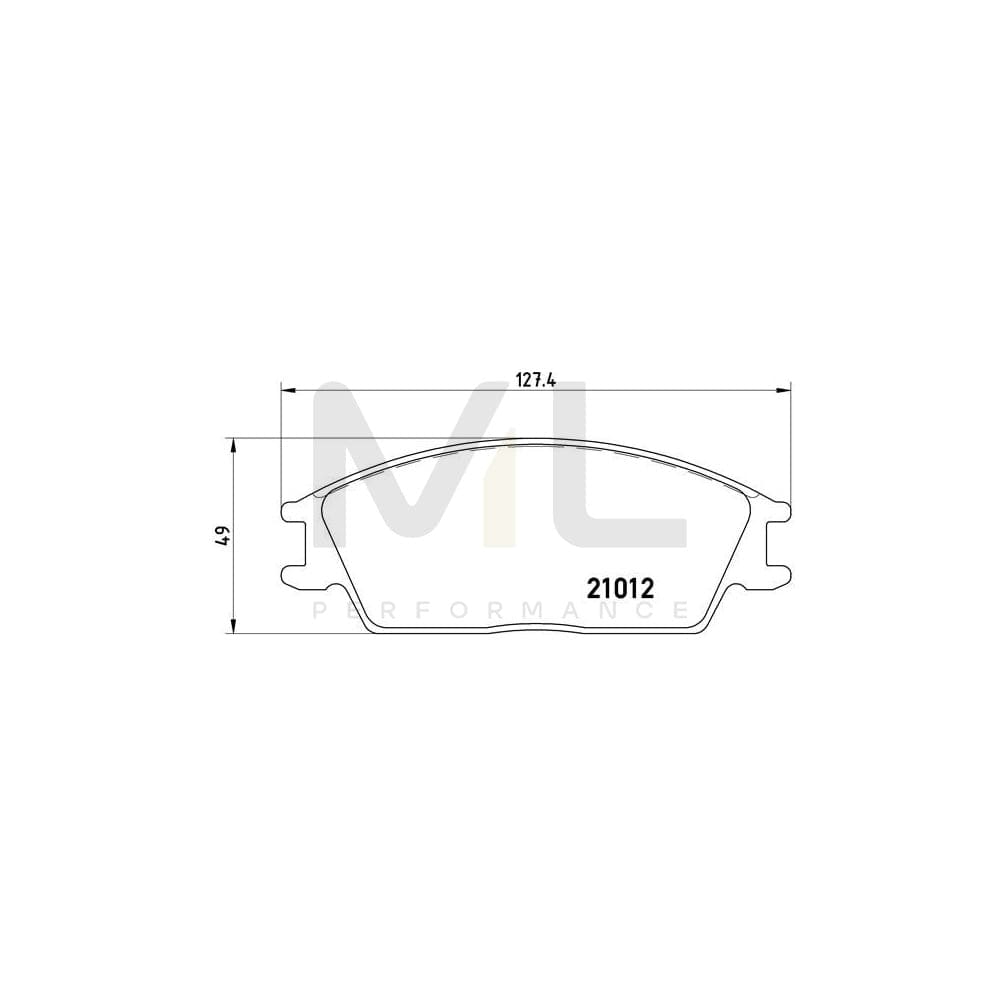 Brembo P 30 001 Brake Pad Set Excl. Wear Warning Contact | ML Performance Car Parts