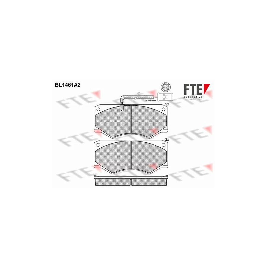 FTE Bl1461A2 Brake Pad Set for Iveco Daily