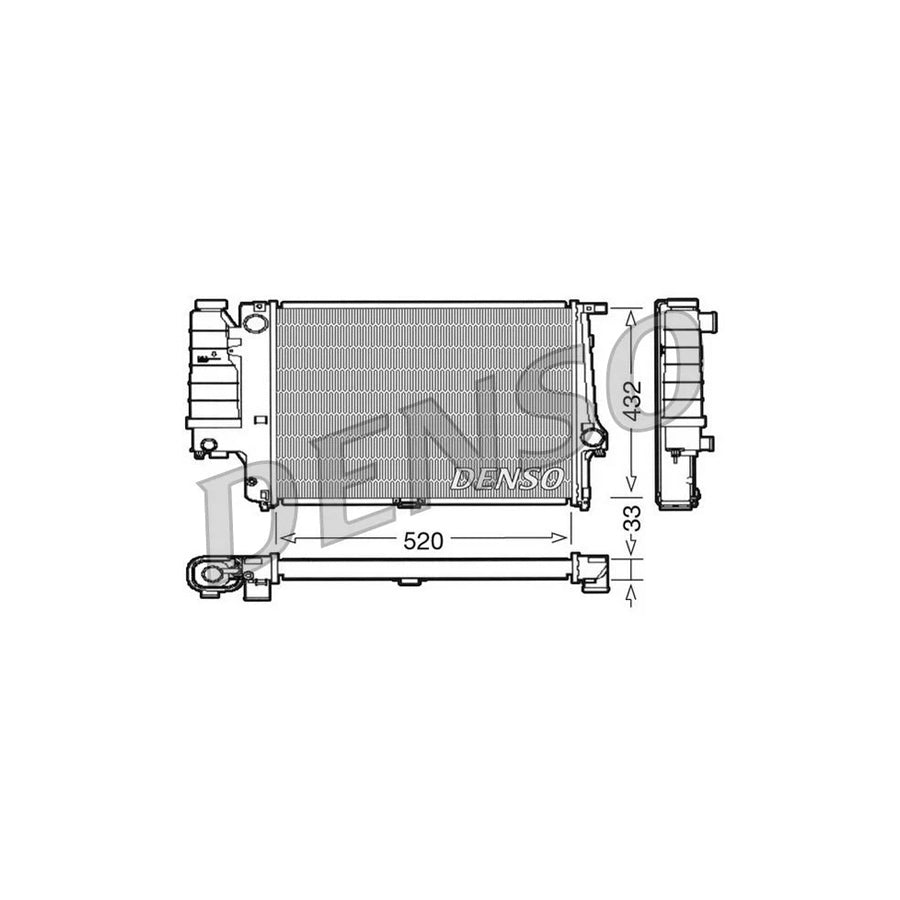 DENSO DRM05063 Engine Radiator for BMW 5 Series