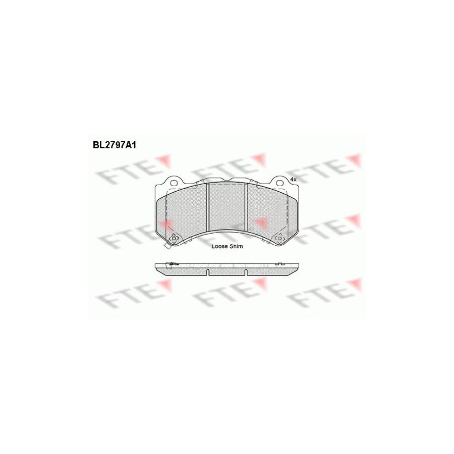 FTE 9010989 Brake Pad Set