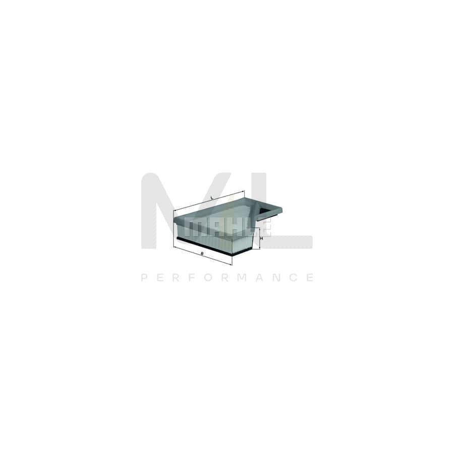 MAHLE ORIGINAL LX 1260 Air Filter Filter Insert | ML Performance Car Parts