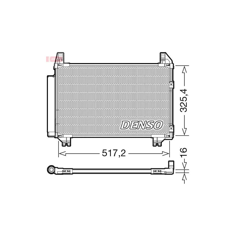 DENSO DCN50101 Air Conditioning Condenser for Toyota Yaris