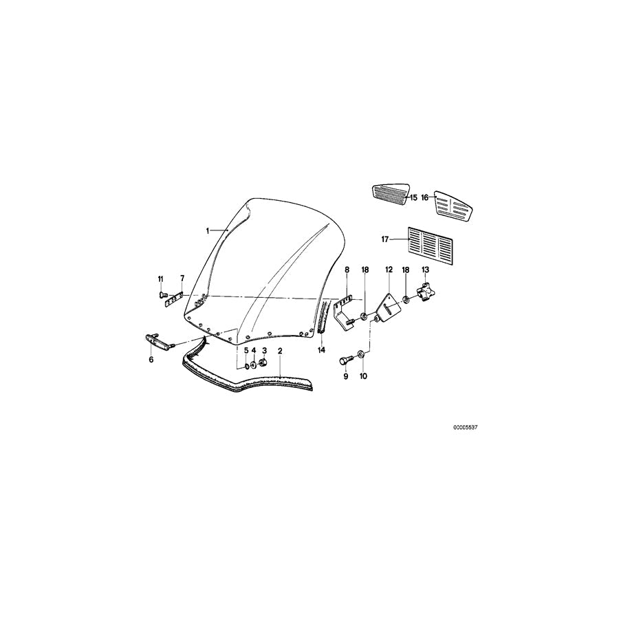 Genuine BMW 46631240637 100 65 Bracket Left (Inc. R45T, R 75 & R65T) | ML Performance US Car Parts