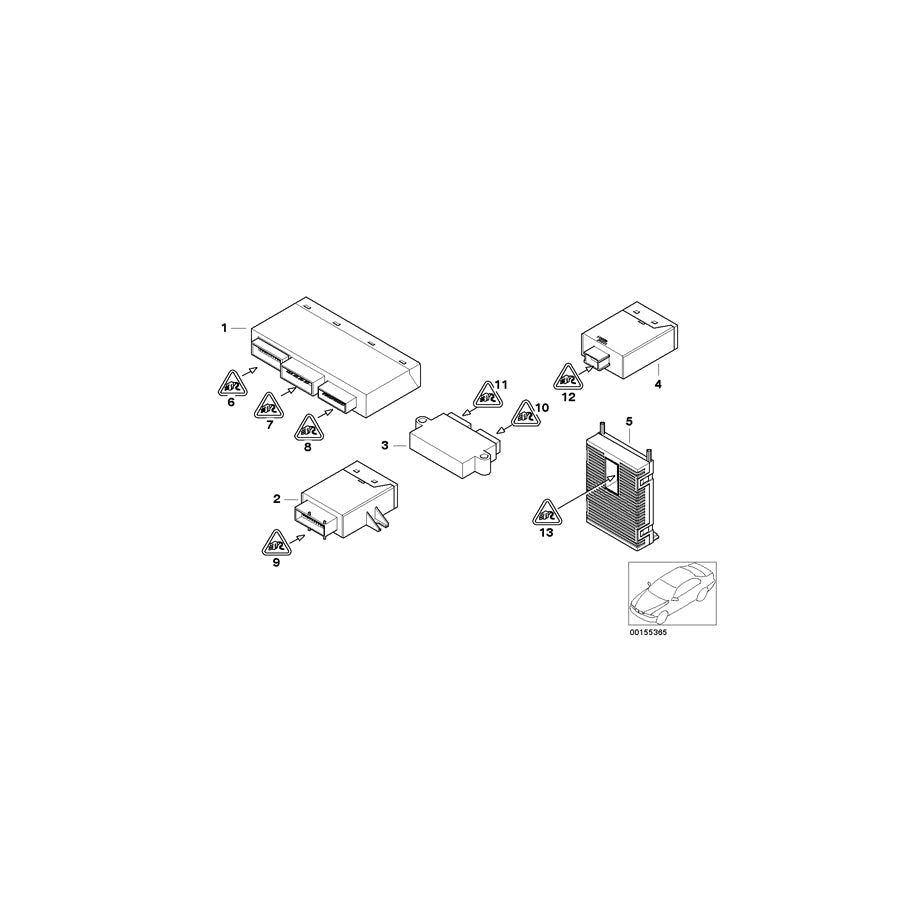 Genuine BMW 61353451623 E83 Light Module (Inc. X3) | ML Performance US Car Parts