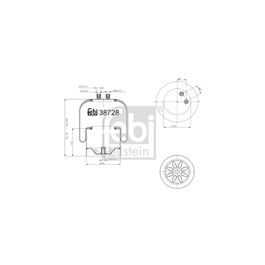 Febi Bilstein 38728 Boot, Air Suspension
