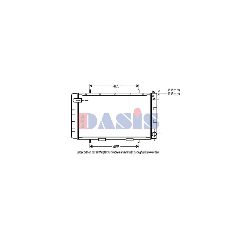 AKS Dasis 370510N Engine Radiator for Land Rover 110/127 (Ldh)