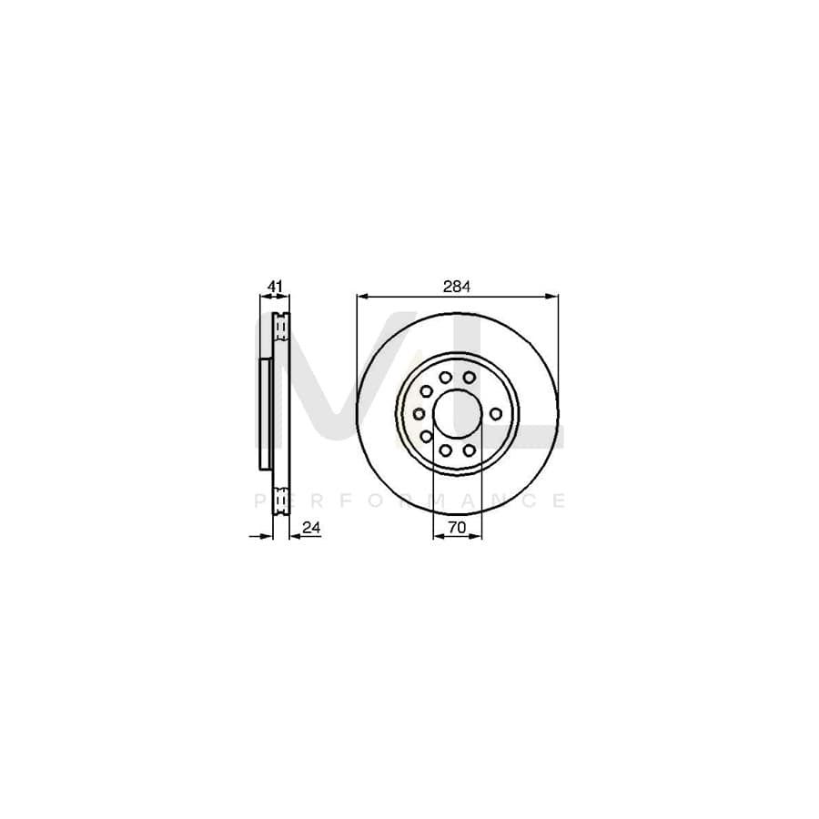 BOSCH 0 986 478 717 Brake Disc Internally Vented, Vented, Oiled, Alloyed / High-carbon | ML Performance Car Parts