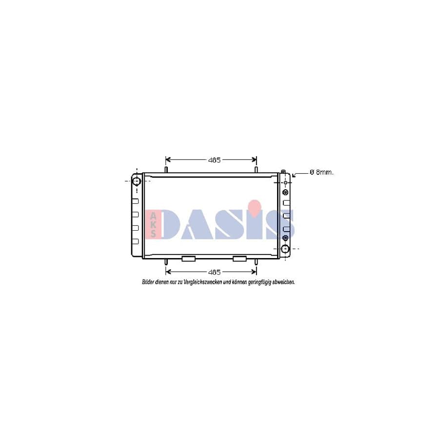AKS Dasis 370530N Engine Radiator for Land Rover 110/127 (Ldh)