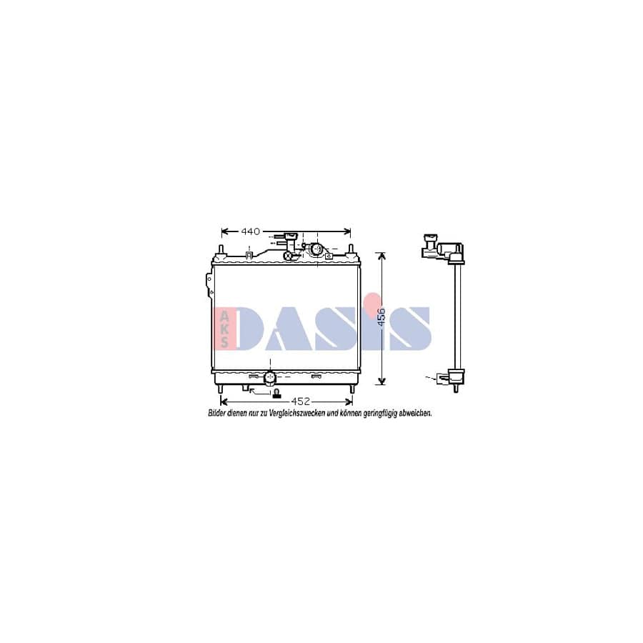 AKS Dasis 560002N Engine Radiator for Hyundai Getz (Tb)