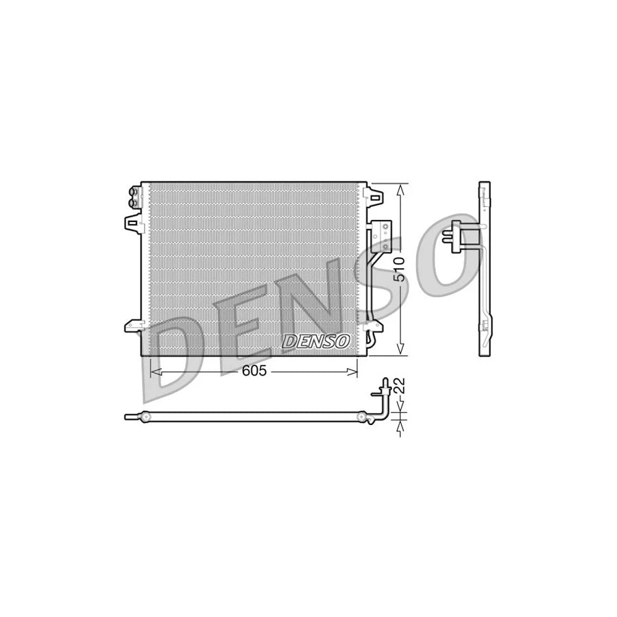 DENSO DCN06006 Air Conditioning Condenser