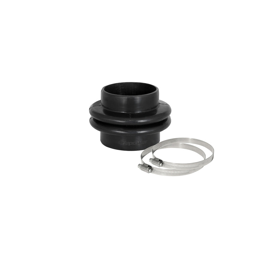 aFe 59-00078 (2-3/8 IN ID to 2-1/2 IN ID x 2-1/2 IN L) Straight Reducing Bellow-Coupler - Black Replacement Coupling Kit | ML Performance US Car Parts