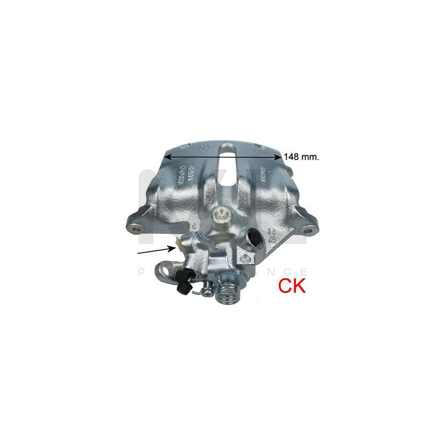 HELLA 8AC 355 392-071 Brake Caliper for CITRO?N C5 without holder