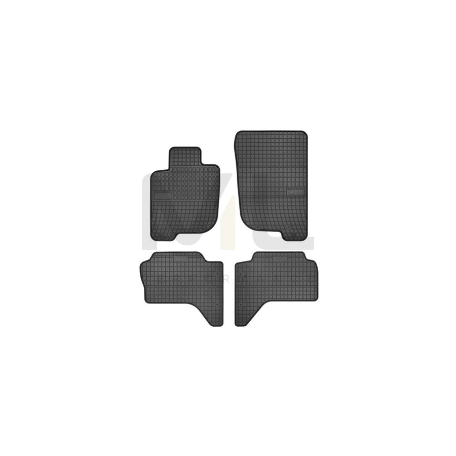 FROGUM Tailored 0483 Floor mat set for MITSUBISHI L200 / Triton IV Pickup (KA, KB) Elastomer, Front and Rear, Quantity: 4, Black, (LHD)