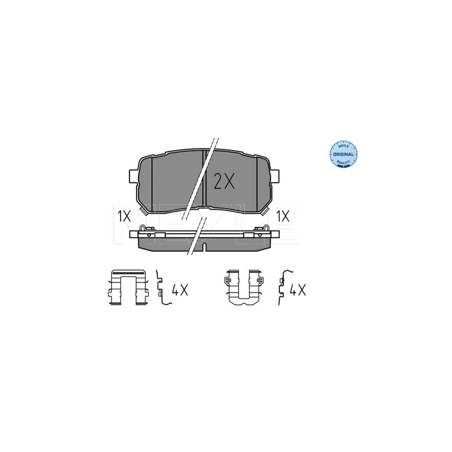 Meyle 025 245 5915/W Brake Pad Set