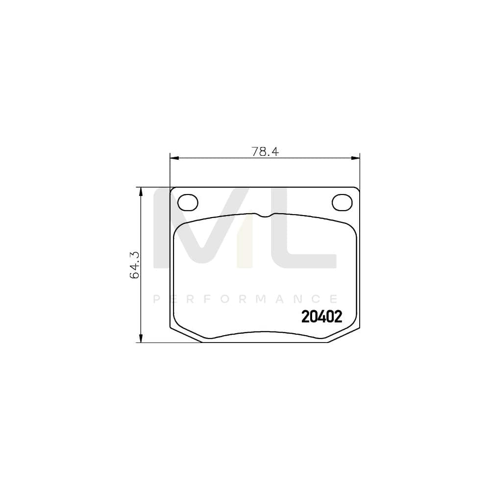 Hella 8DB 355 017-381 Brake Pad Set Not Prepared For Wear Indicator