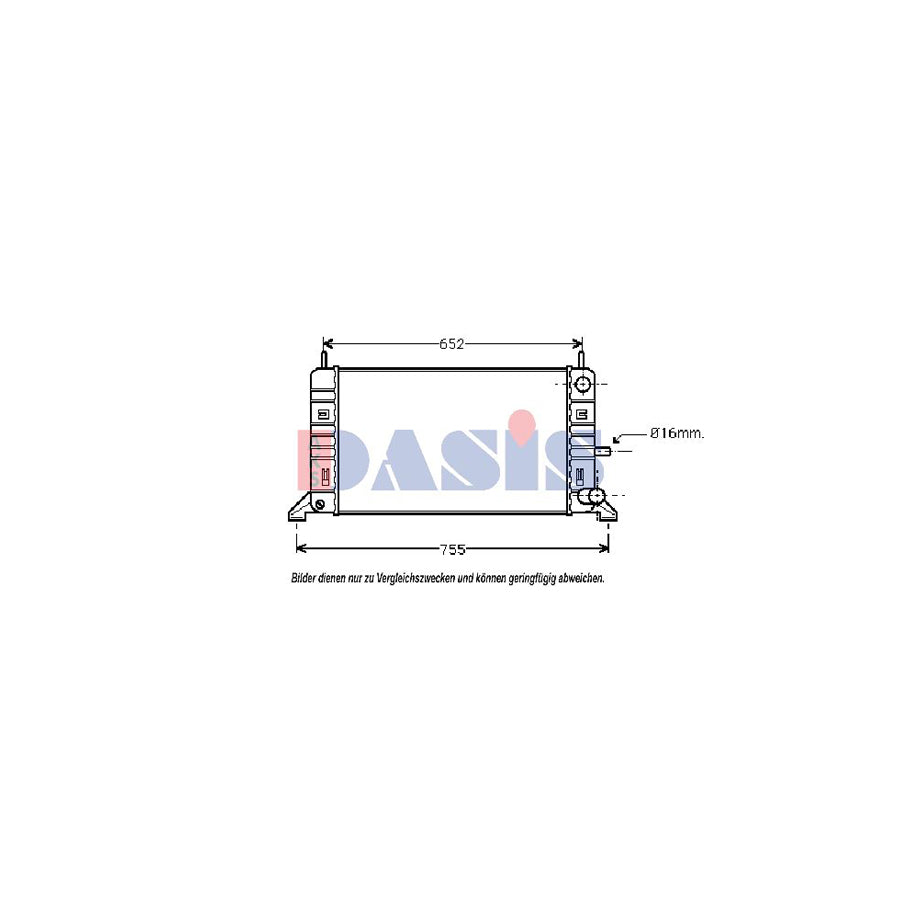 AKS Dasis 881174N Radiator Hose