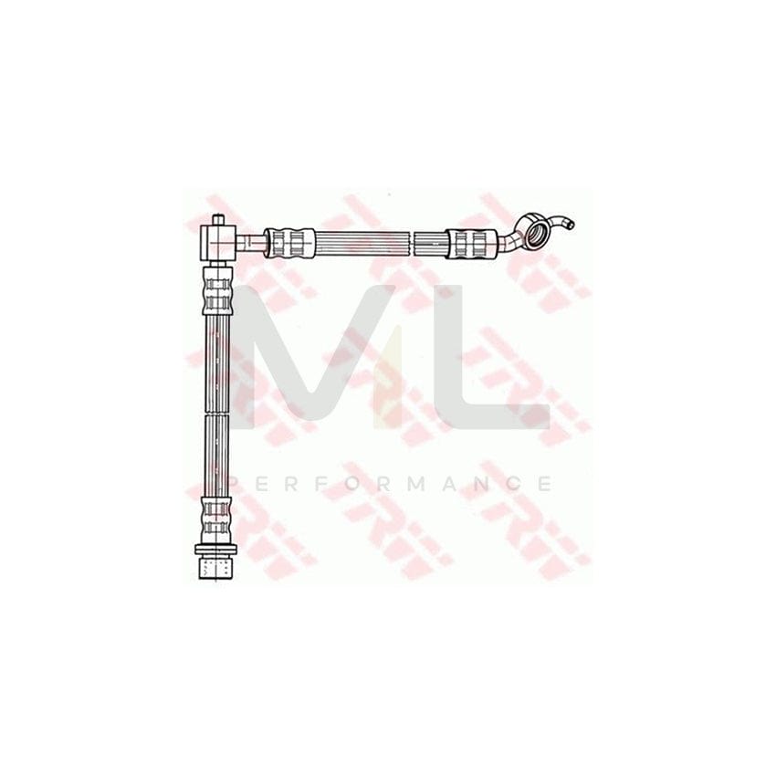 TRW PHD931 Brake Hose for TOYOTA YARIS 304mm, M10x1 | ML Performance Car Parts