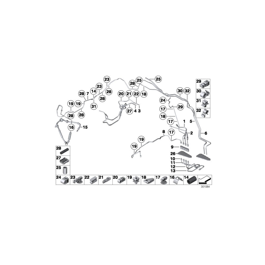 Genuine BMW 34322284213 F12 F06 Pipe M12/M12 (Inc. M5 & M6) | ML Performance US Car Parts