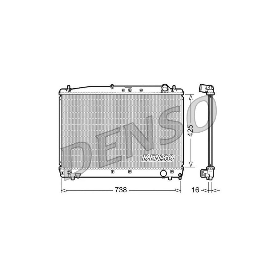 DENSO DRM50033 Engine Radiator for Toyota Avensis