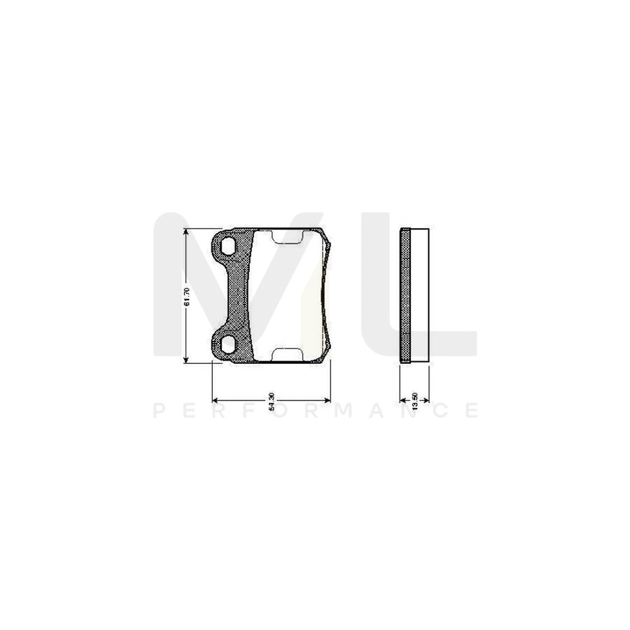 Bosch 0986Tb2084 Brake Pad Set Suitable For Mercedes-Benz 190 (W201) Excl. Wear Warning Contact | ML Performance Car Parts