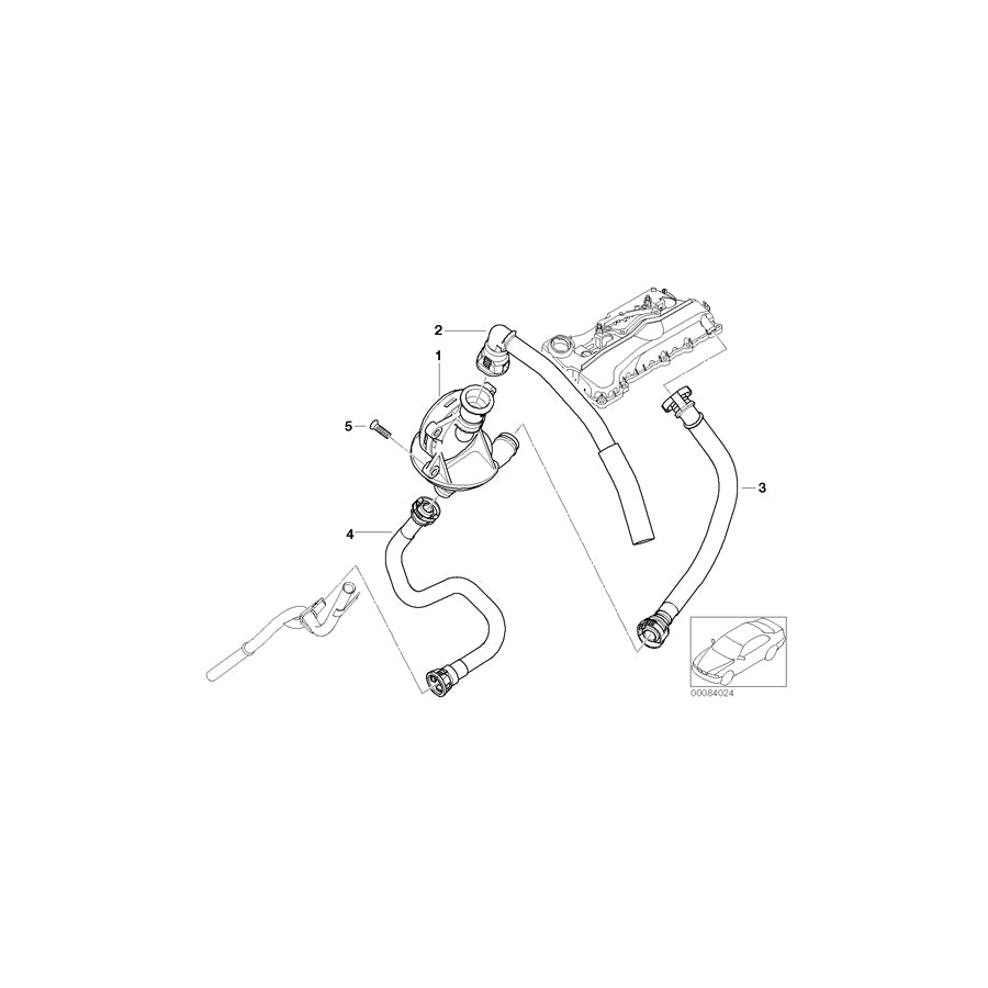 Genuine BMW 11157535745 E83 Return Pipe (Inc. X3 2.0i) | ML Performance US Car Parts
