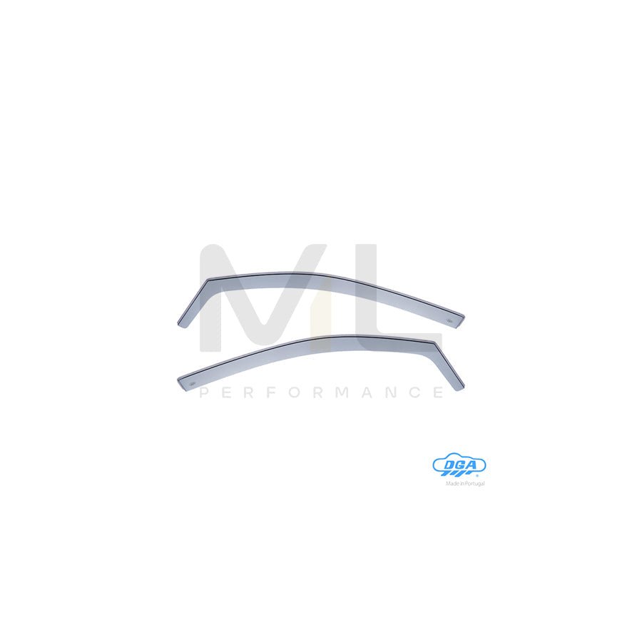 DGA 24039 Wind deflectors for VW Polo V Hatchback (6R1, 6C1) Arrow direction, Front, inner