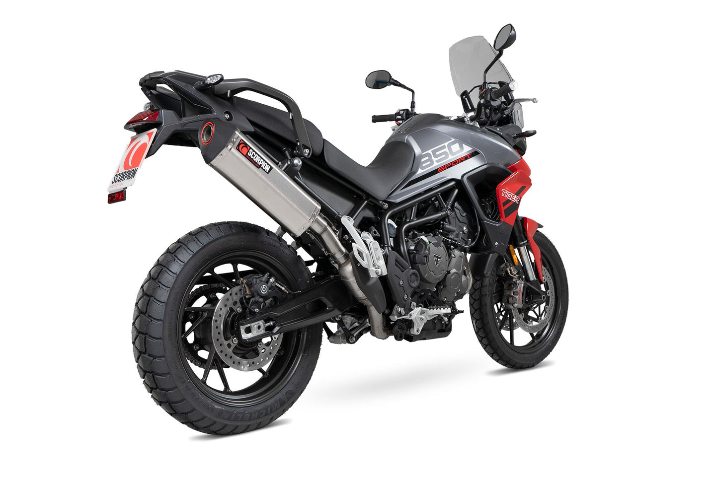 Scorpion RTR92SEO Triumph Tiger 850 Serket Parallel Slip-On - Brushed Stainless Steel Sleeve | ML Performance US US