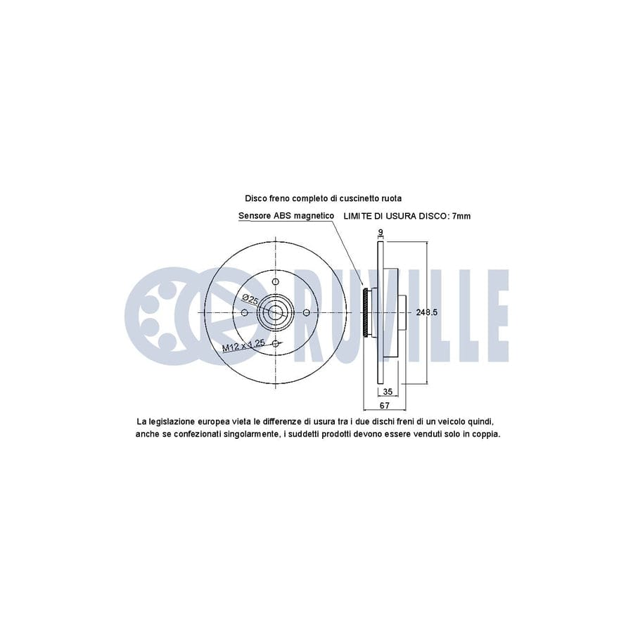 Ruville 985155 Axle Bush Suitable For Mercedes-Benz E-Class