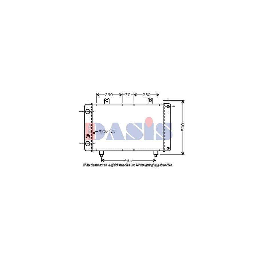 AKS Dasis 160078N Engine Radiator