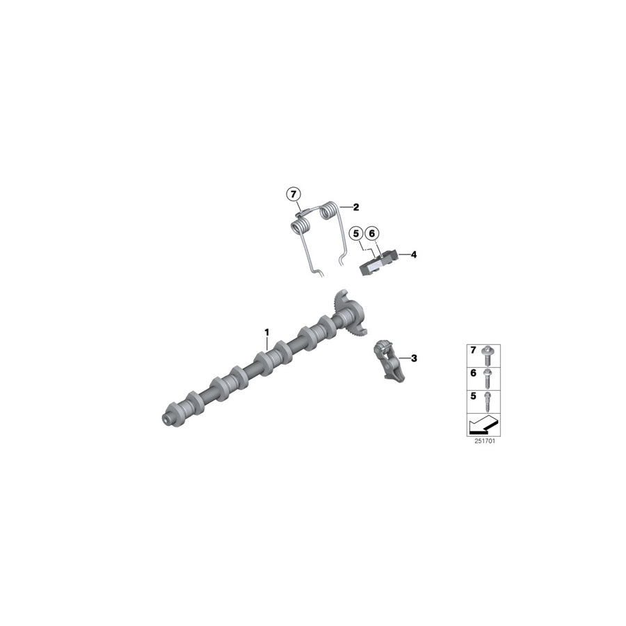 Genuine BMW 11377539966 F21 M Intermediate Lever (Inc. Coop.S JCW, 316i & X6 M50iX) | ML Performance US Car Parts