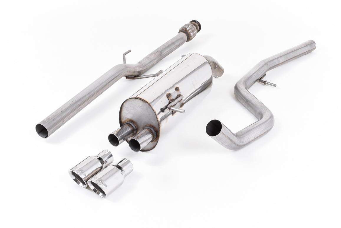 MillTek SSXPE107 Peugeot 208 Non-Resonated Cat-Back Exhaust with Polished Tips